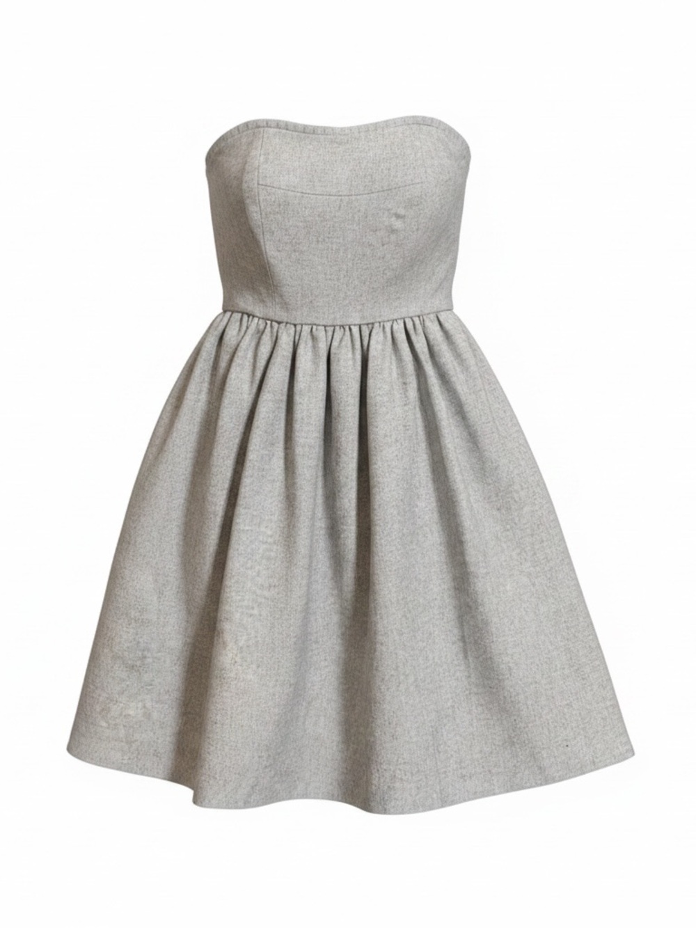 Banana Republic Wool Blend
Strapless Bustier Dress‎ Size 4
Full Skirt Lined Gray
